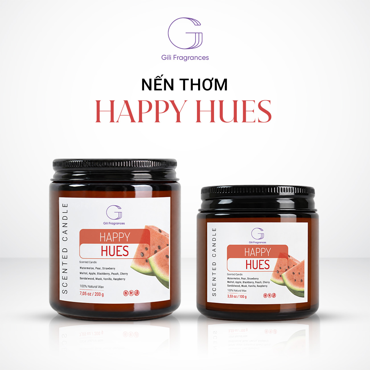 Nến thơm HAPPY HUES | 100G – 200G