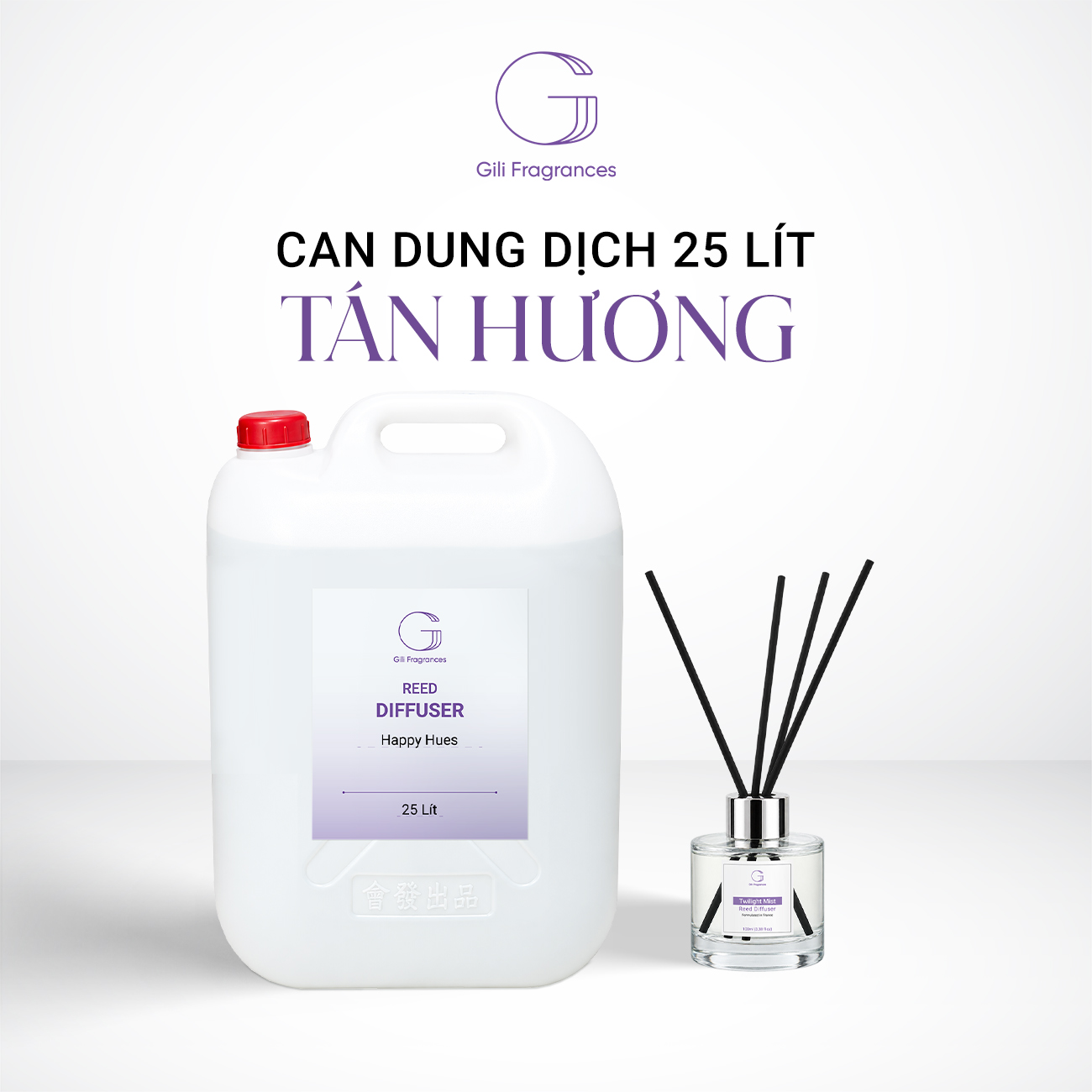 CAN SỈ 25L DUNG DỊCH TÁN HƯƠNG GILI | Tùy chọn hương