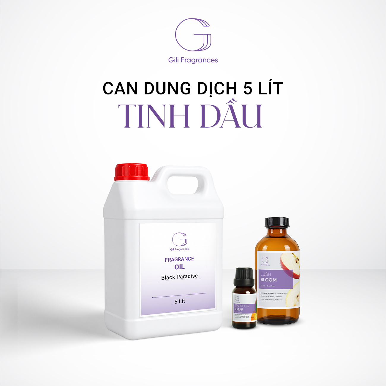 CAN TINH DẦU 5L GILI | TÙY CHỌN HƯƠNG | MUA SỈ