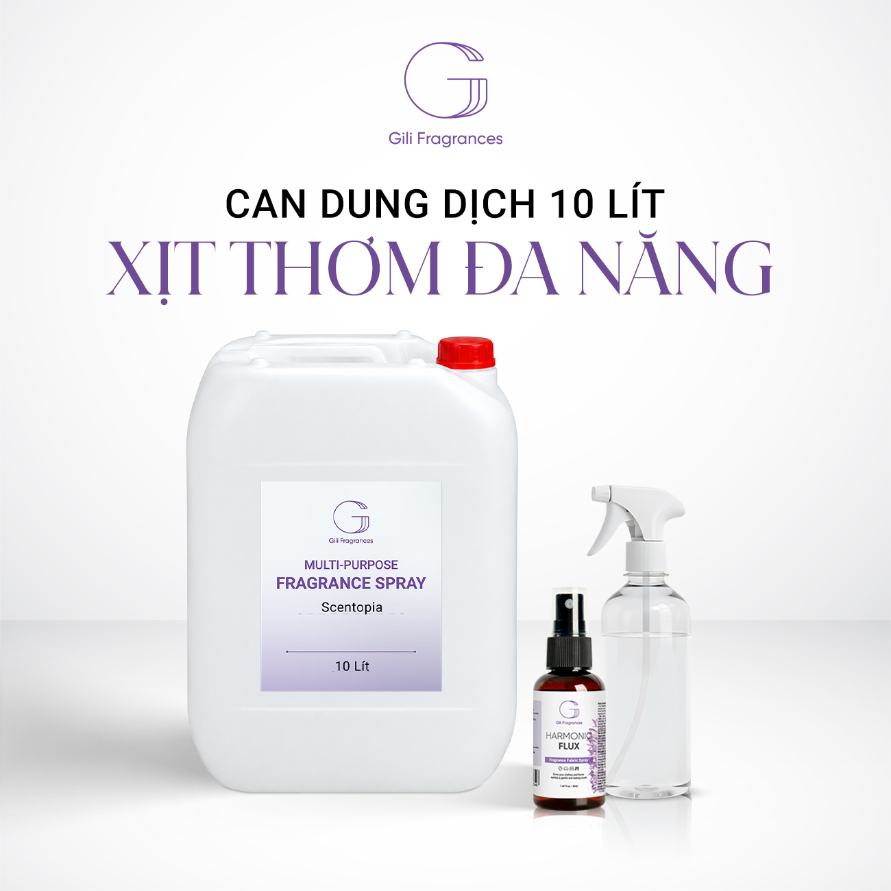 CAN SỈ 10L XỊT THƠM ĐA NĂNG GILI | TÙY CHỌN HƯƠNG