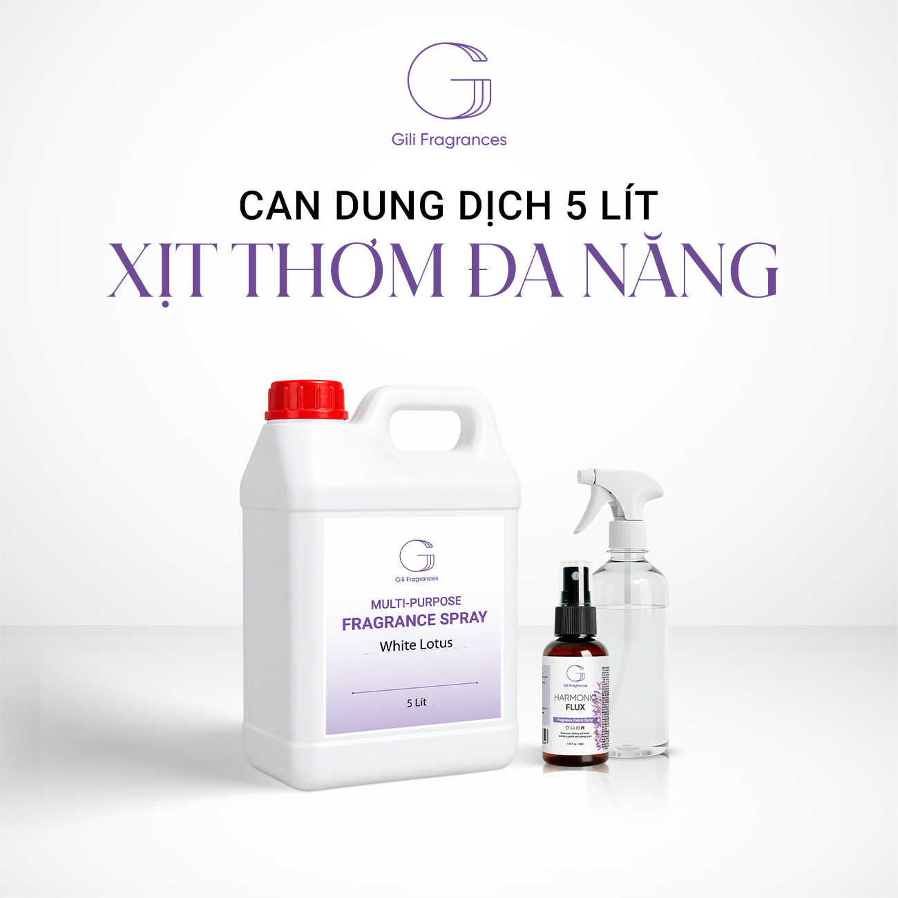 CAN SỈ 5L XỊT THƠM ĐA NĂNG GILI | TÙY CHỌN HƯƠNG