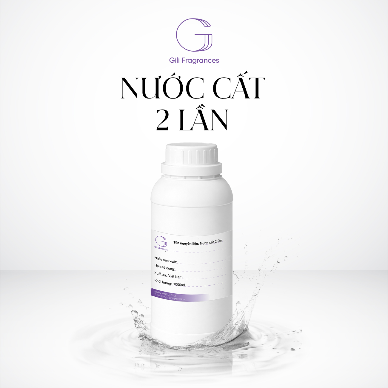 Nước cất 2 lần | CAS# 7732-18-5
