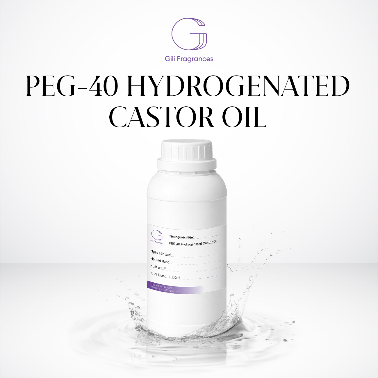 PEG-40 Hydrogenated Castor Oil | Chất nhũ hóa | CAS# 61788-85-0