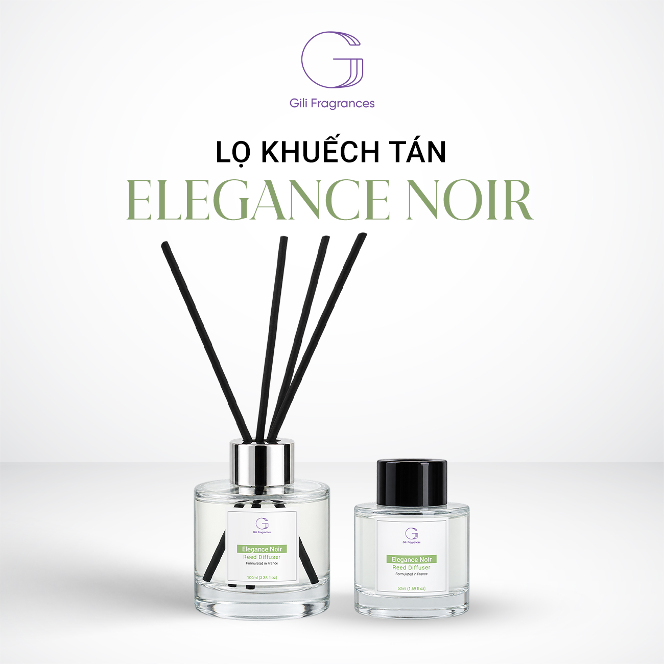 Lọ tán hương ELEGANCE NOIR | 50ML – 100ML
