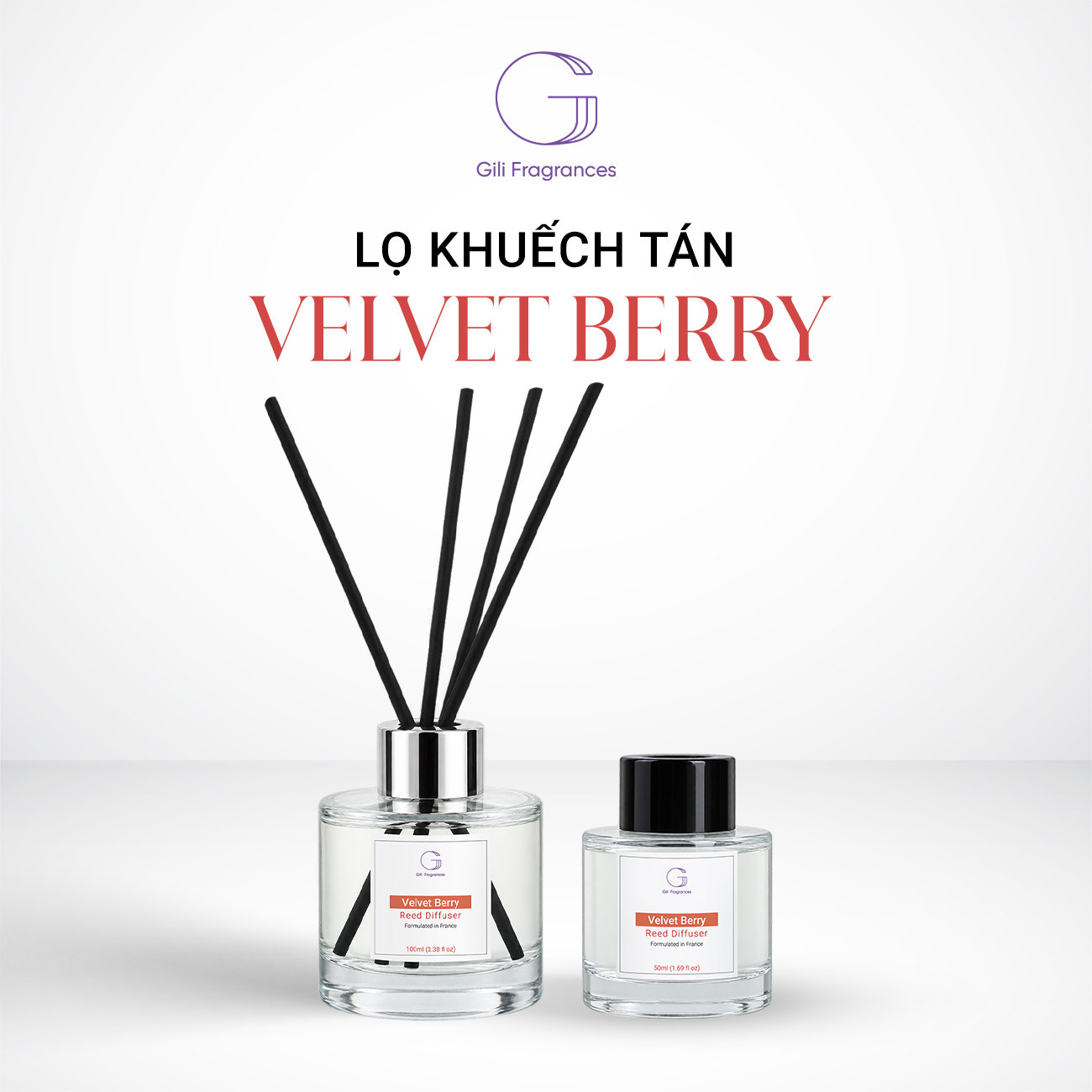 Lọ tán hương VELVET BERRY | 50ML – 100ML