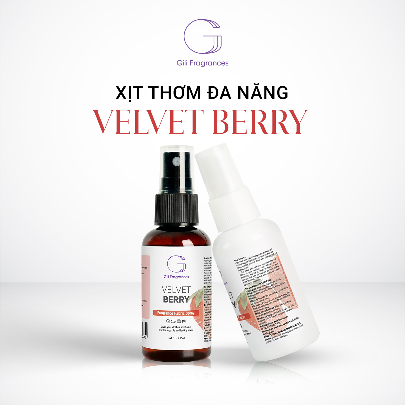 Xịt thơm đa năng VELVET BERRY | 50ML