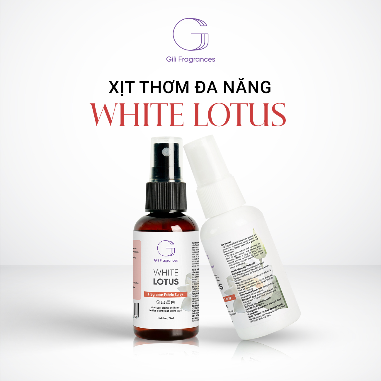 Xịt thơm đa năng WHITE LOTUS | 50ML