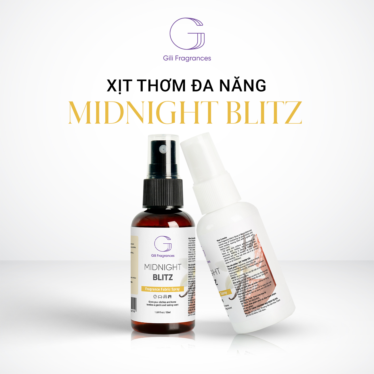 Xịt thơm đa năng MIDNIGHT BLITZ | 50ML