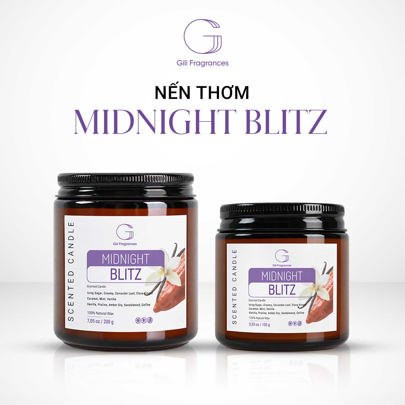 Nến thơm MIDNIGHT BLITZ | 100G – 200G