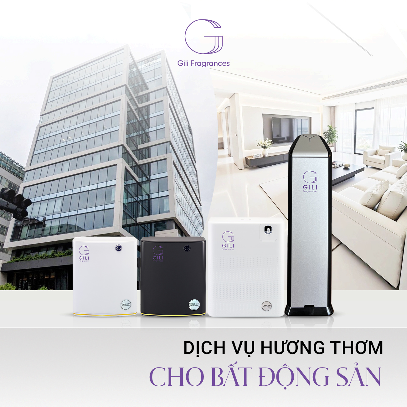 Dịch vụ hương thơm cho ngành BẤT ĐỘNG SẢN (Nhà mẫu | Gallery)